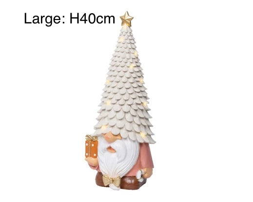 Christmas LED Collection - Red/Pink Gnome