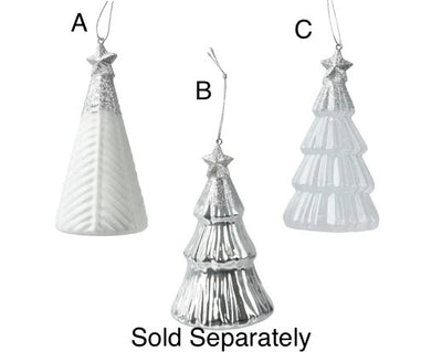 Glass Tree Hanging Decoration with Star **CLICK & COLLECT ONLY**