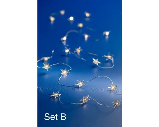 LED Stringlights - Bauble/Star/Heart/Ice/Snowflake/Flower