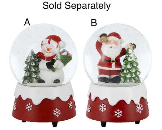 Christmas Snowglobe Collection - Santa/Snowman