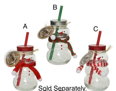 Christmas Tableware - Snowman Drinking Jar