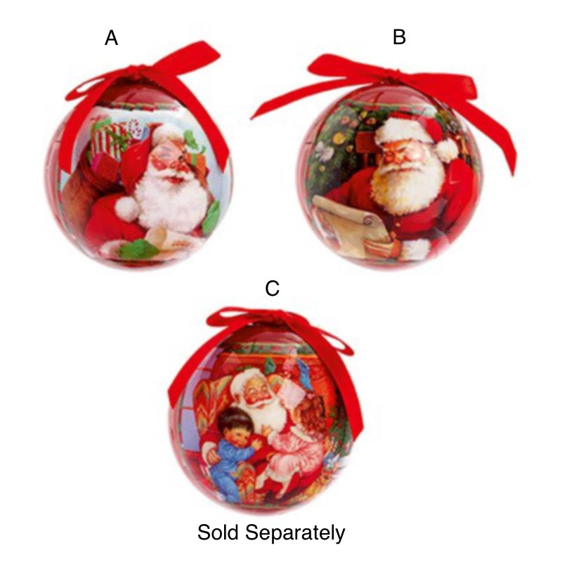 Christmas Tree Hanging Decoration - Decoupage Baubles