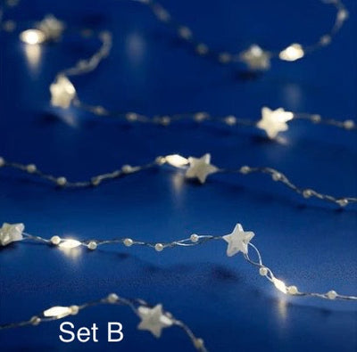 LED Stringlights - Silver Star/Pearl Star/Pearl/Flower