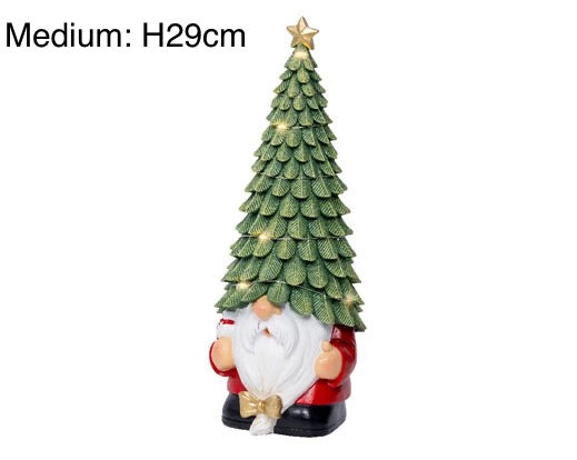 Christmas LED Collection - Red/Pink Gnome