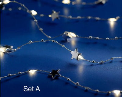 LED Stringlights - Silver Star/Pearl Star/Pearl/Flower