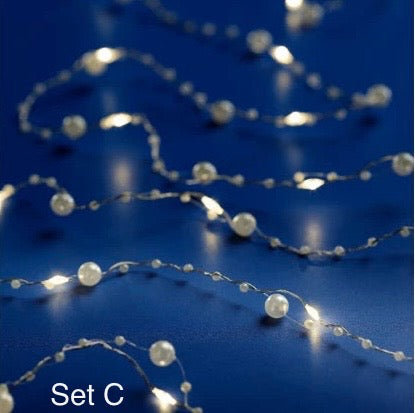 LED Stringlights - Silver Star/Pearl Star/Pearl/Flower