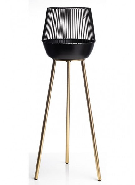 The Grange Collection Black & Gold Plant Stand