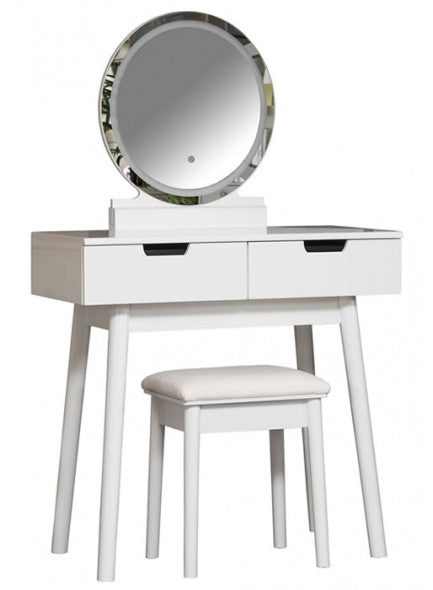 The Grange Interiors LED Hollywood Mirror Chloe Dressing Table **CLICK & COLLECT ONLY**