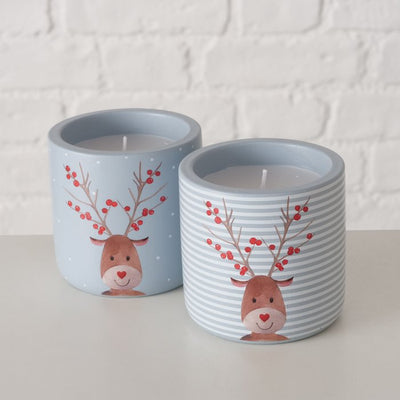 Christmas Candle - Reindeer Candle Pot