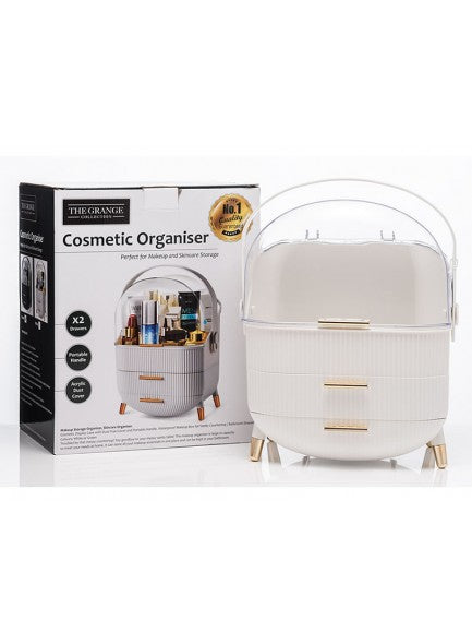 The Grange Interiors Glam Dustproof Cosmetic Organiser White