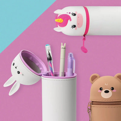 Legami 2 in 1 Soft Silicone Pencil Case - Kawaii