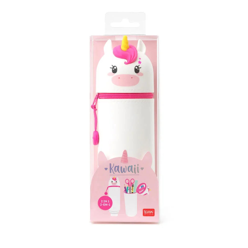 Legami 2 in 1 Soft Silicone Pencil Case - Kawaii