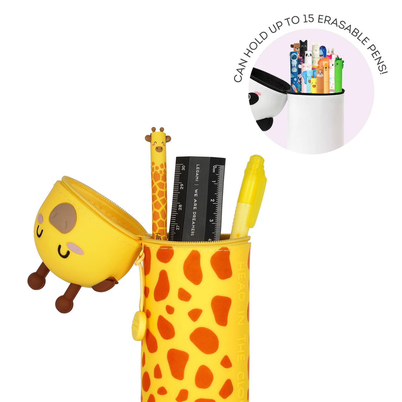 Legami 2 in 1 Soft Silicone Pencil Case - Kawaii