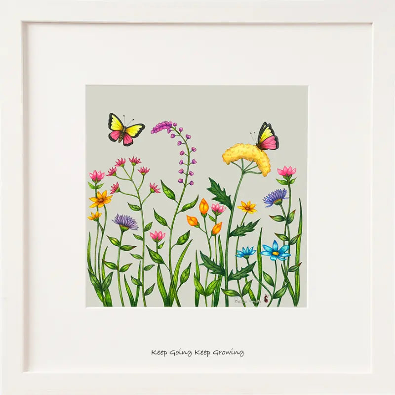 Belinda Northcote 'Keep Going Keep Growing' Framed Print**