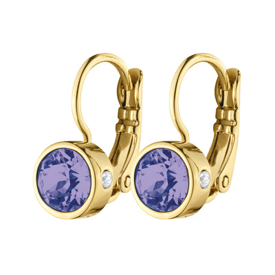Dyrberg Kern Earrings - Madu Gold Hook with Crystal