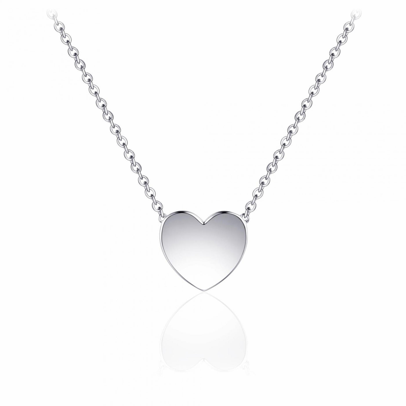 Gisser Sterling Silver Necklace - Silver Heart