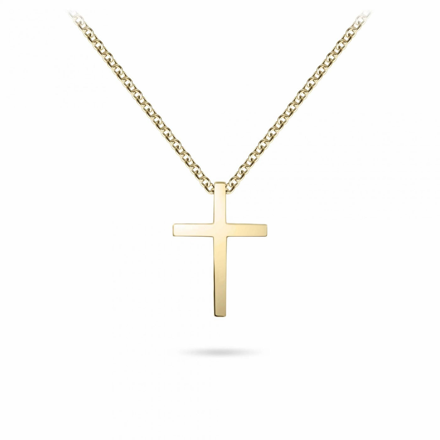 Gisser Sterling Silver Necklace with Polished Cross