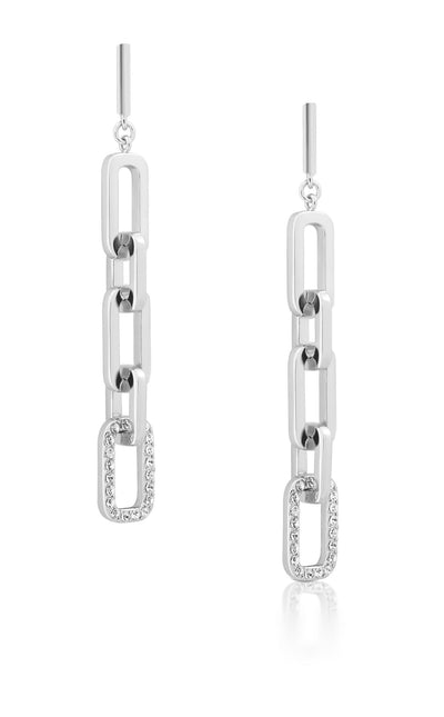 Romi Earrings - Chain Link - Rose Gold/Silver