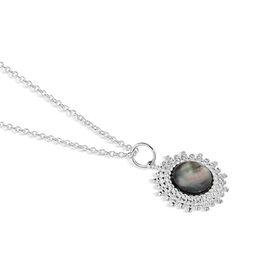 Newbridge Silverware Pendant - Black MOP Cabochon Pendant