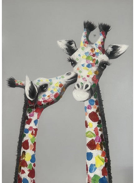 The Grange Collection Canvas - Two Giraffe