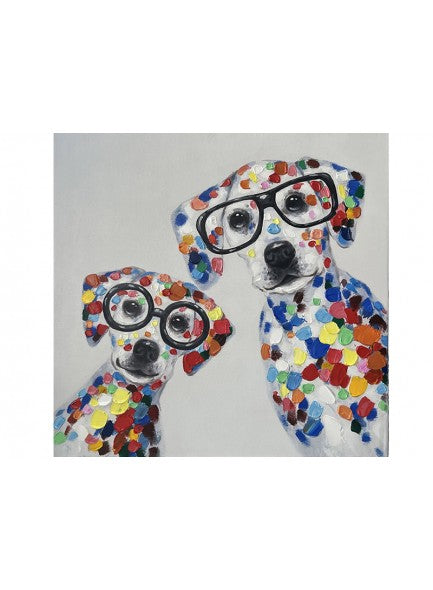 The Grange Collection Canvas - Dogs with Glasses