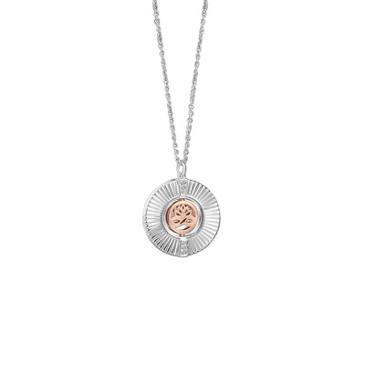 Newbridge Silverware Pendant - Tiamo Silver & Rose Gold Plated