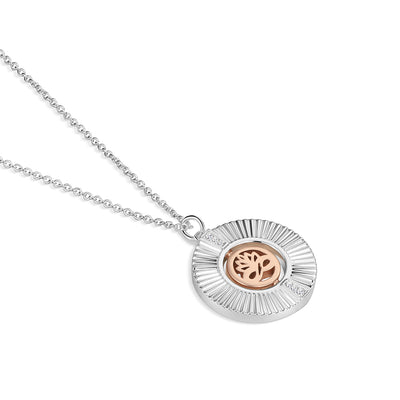 Newbridge Silverware Pendant - Tiamo Silver & Rose Gold Plated