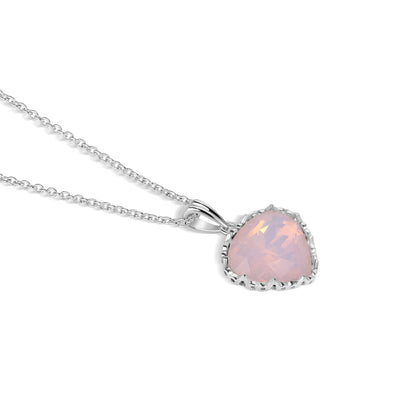 Newbridge Silverware Pendant - Rose Opal