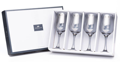 Newgrange Living Grey Lustre Wine Glass - Set of 4