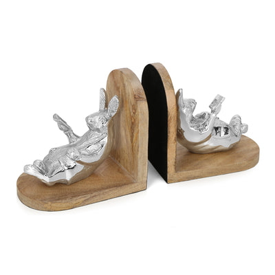 Newbridge Silverware Rabbit Book Ends