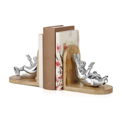 Newbridge Silverware Rabbit Book Ends