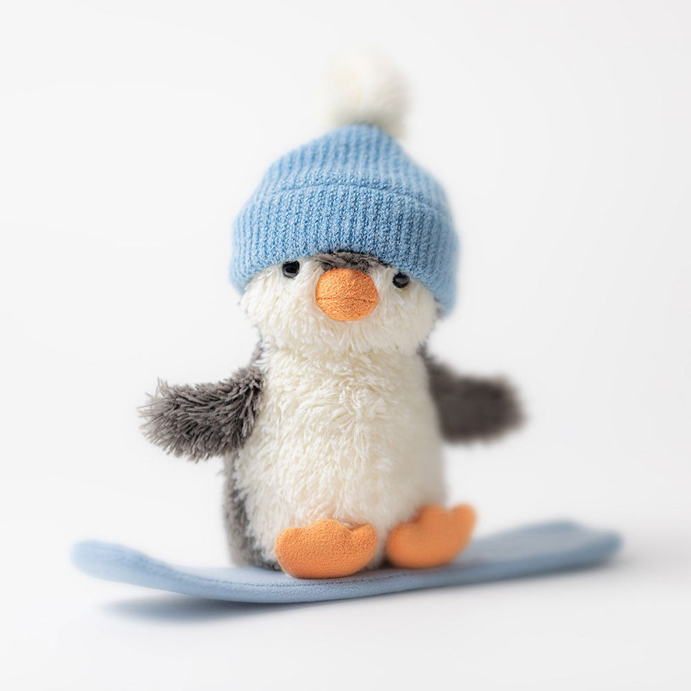 Jellycat Christmas 2025 Peanut Penguin Snowboarding Small