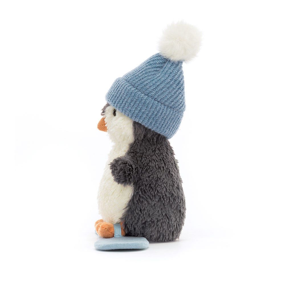 Jellycat Christmas 2024 Peanut Penguin Snowboarding Small