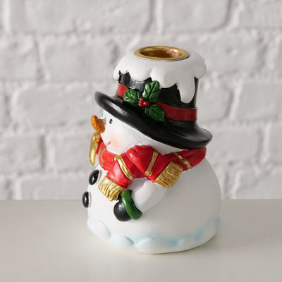 Christmas Candle Holder - Santa Claus/Snowman