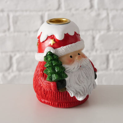 Christmas Candle Holder - Santa Claus/Snowman