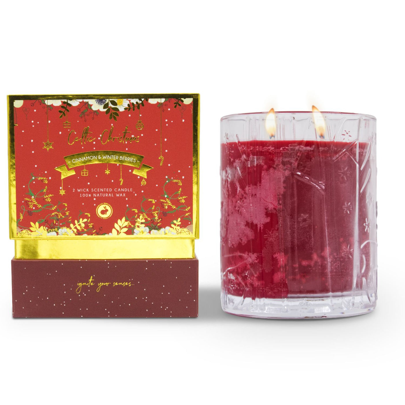 Celtic Candles Christmas 2024 Double Wick Candle Collection