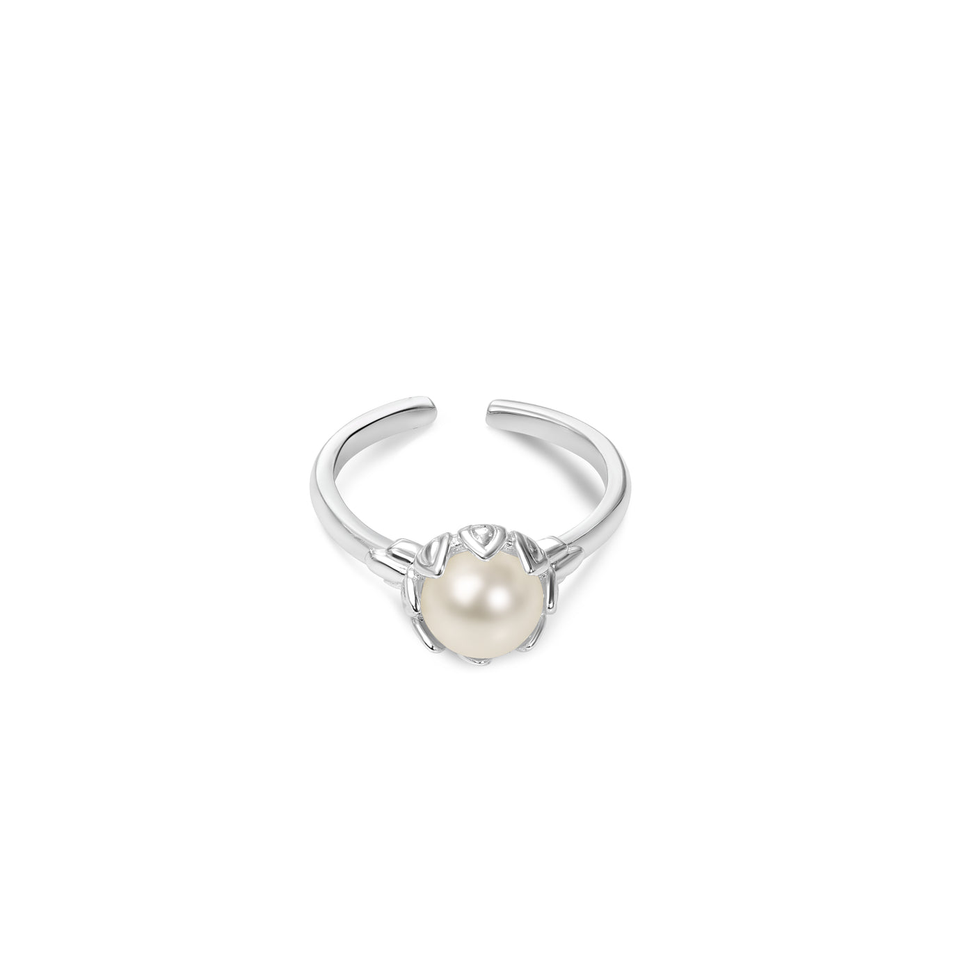 Newbridge Silverware Ring - Pearl Leaf