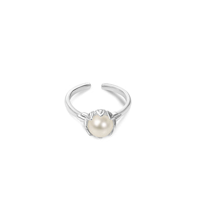 Newbridge Silverware Ring - Pearl Leaf