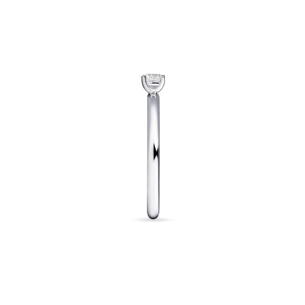 Gisser Sterling Silver Ring - Zirconia Solitaire  - 4mm