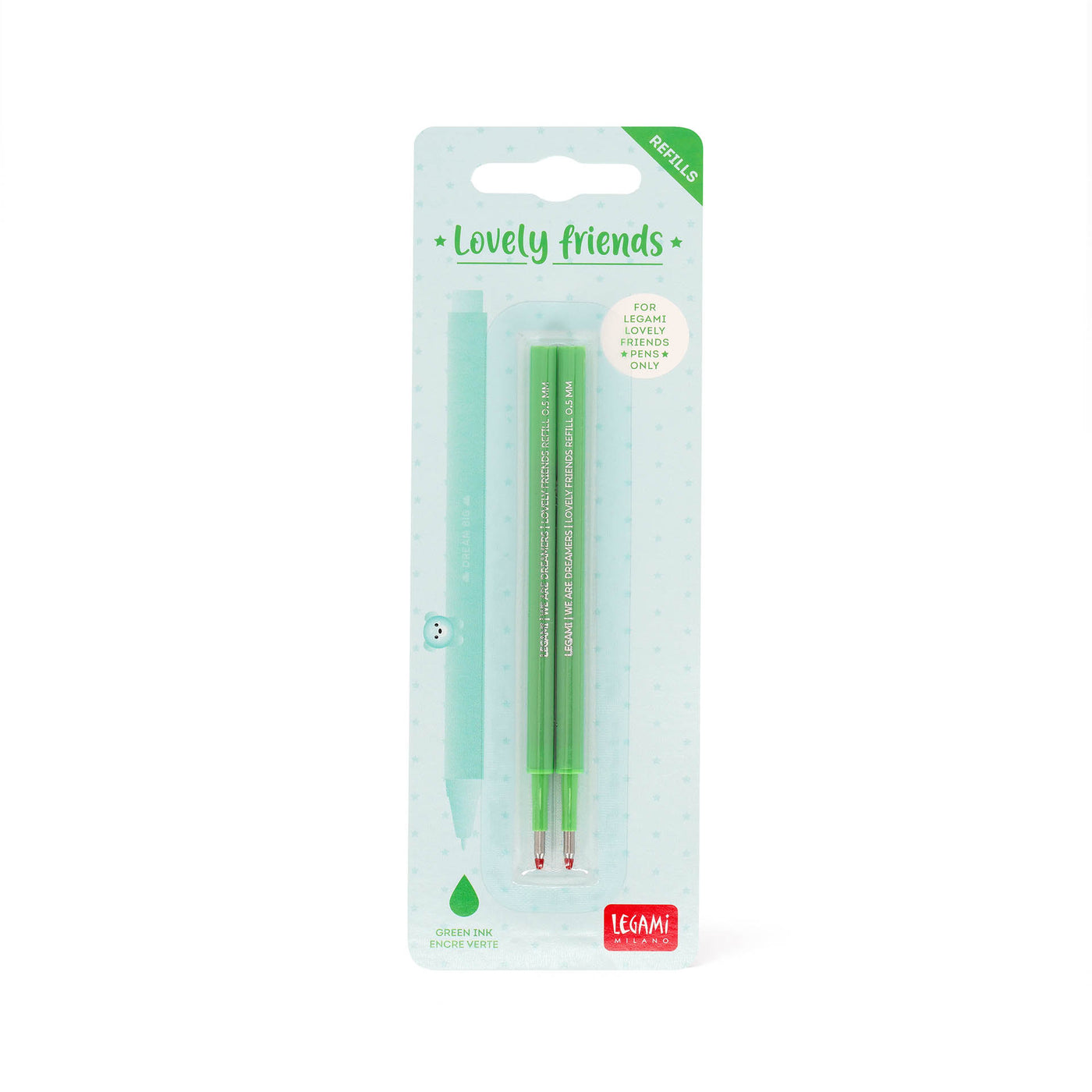 Legami Gel Pen -  Lovely Friends Refill Set