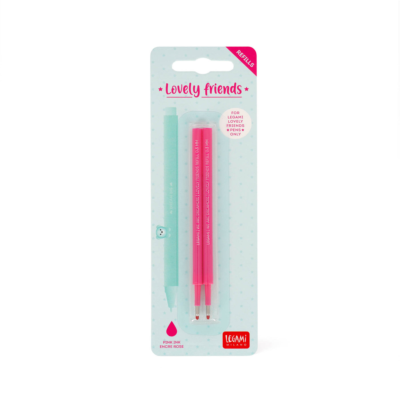 Legami Gel Pen -  Lovely Friends Refill Set