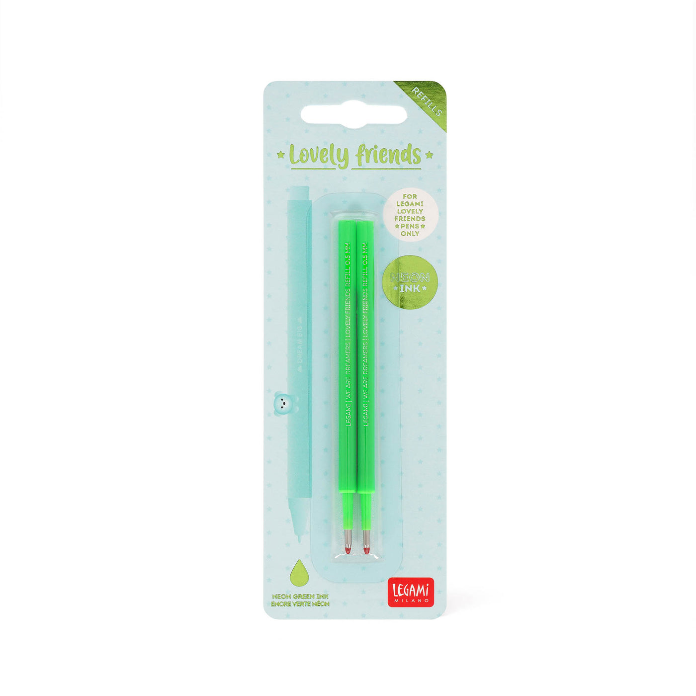 Legami Gel Pen -  Lovely Friends Refill Set