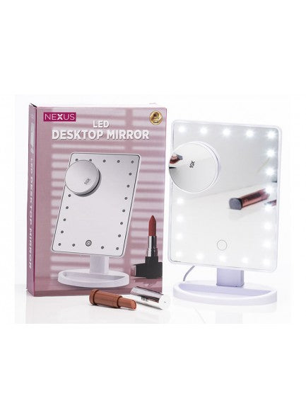 The Grange Interiors Nexus Cosmetic Desk Top Make up Mirror with Light