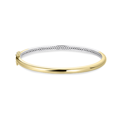 Gisser Sterling Silver Bangle - Silver & Gold Plated Silver