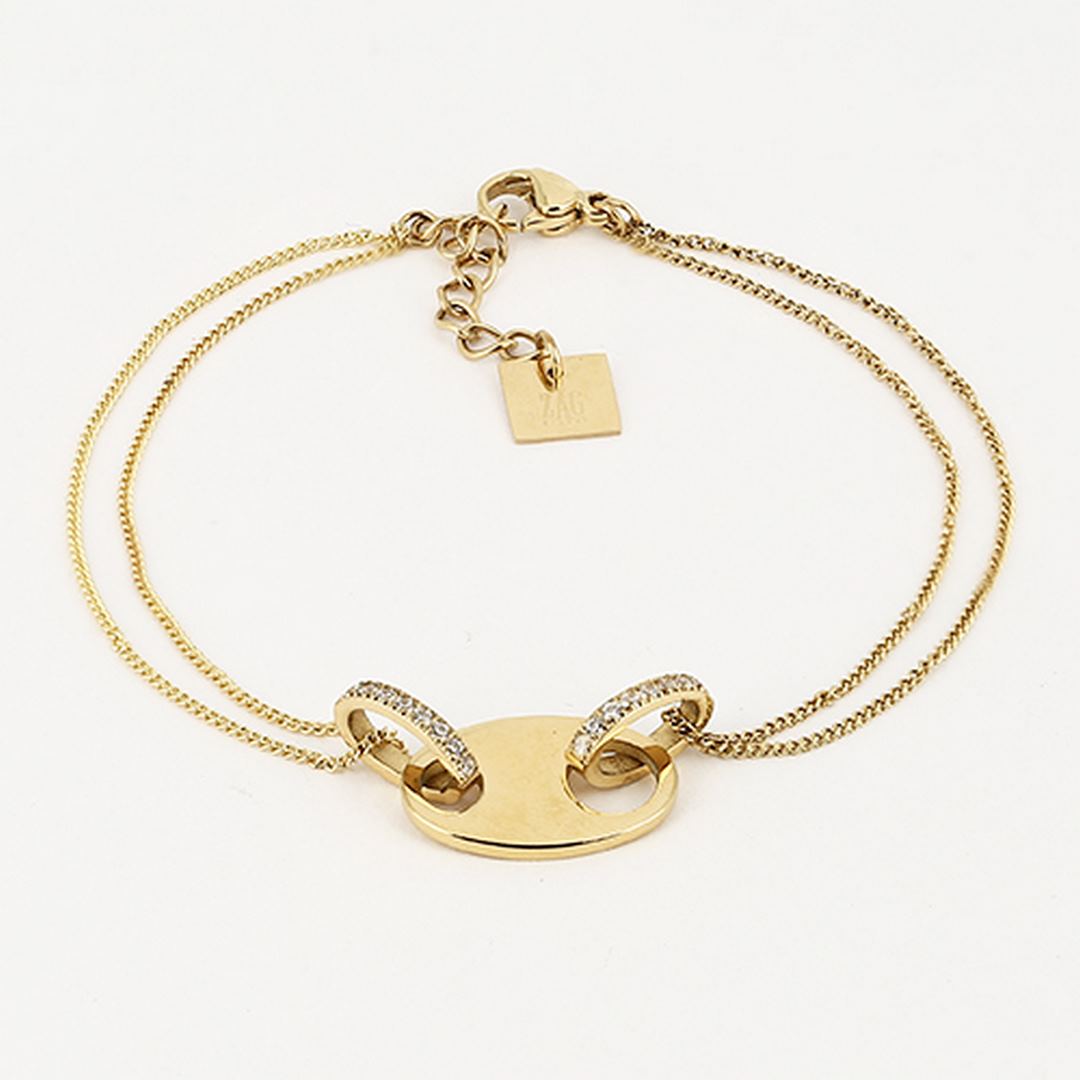 Zag Bijoux Bracelet Collection - Gold Plated Steel