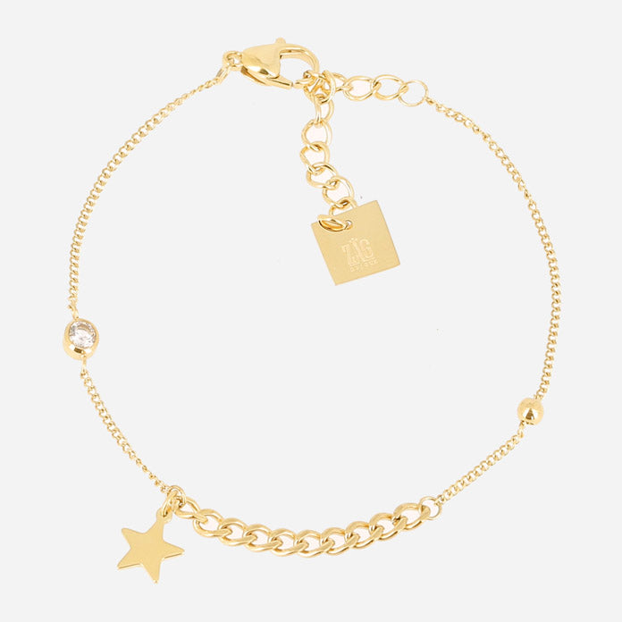 Zag Bijoux Bracelet Collection - Gold Plated Steel