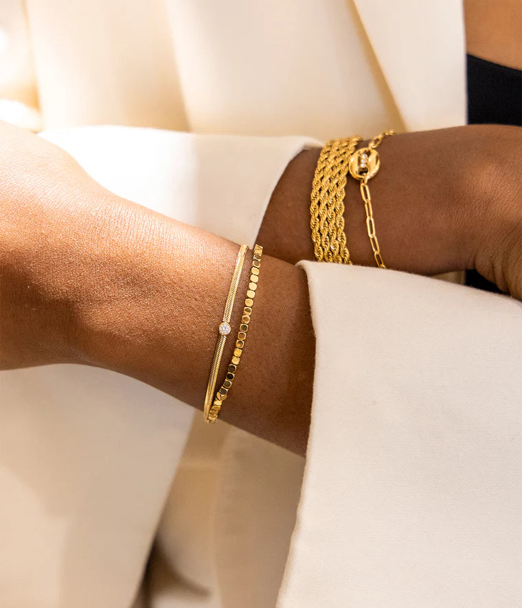 Zag Bijoux Bracelet Collection - Gold Plated Steel (16)
