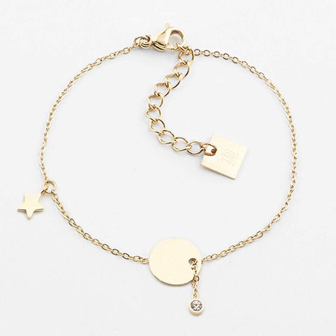 Zag Bijoux Bracelet Collection - Gold Plated Steel