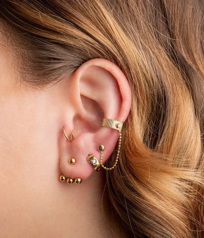 Zag Bijoux Earring Collection - Gold Plated Steel (36)
