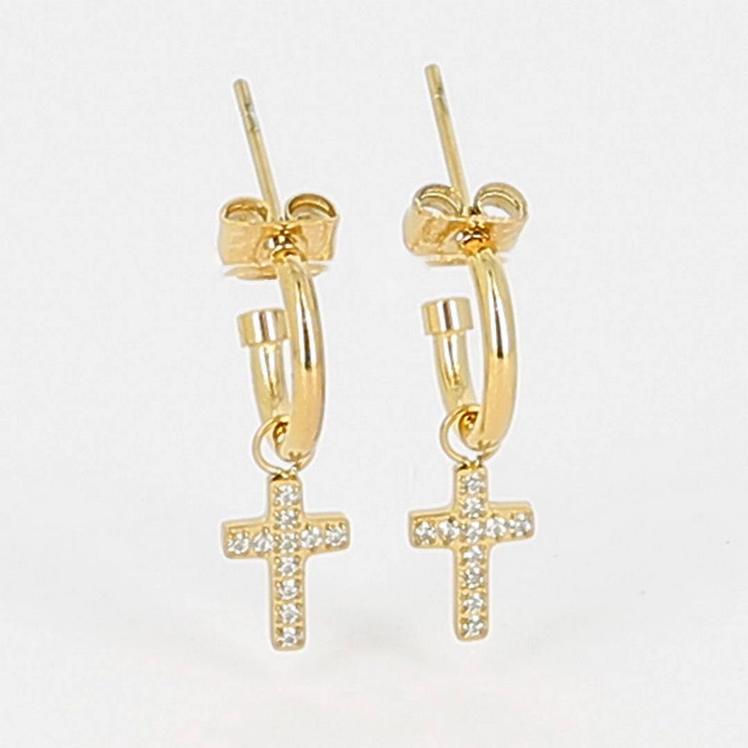 Zag Bijoux Earring Collection - Gold Plated Steel